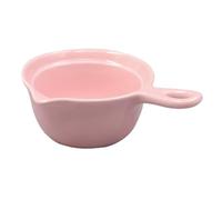 CLINGRE boutique shop uk Tazze da Latte in Ceramica con Manico, beccuccio antigoccia for caffè, Salse al Miele, Adatte al microonde, alla lavastoviglie e al Forno. Piattino(Roze,Large)