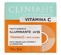 CLINIANS | Crema Viso Illuminante Vitamina C, Energizzante, Dermatologicamente Testato, Made in Italy, 50 ml
