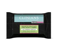 CLINIANS | Detox Salviette Struccanti, Made in Italy, 25pz x 6 Pezzi