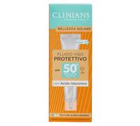 CLINIANS | Fluido Protettivo Viso SPF50+, con Acido Ialuronico, 40mL