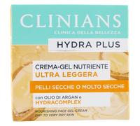 CLINIANS | Hydra Plus Crema-Gel Nutriente Ultra Leggera, Dermatologicamente Testato, Made in Italy, 50 ml