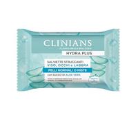 CLINIANS | Hydra Plus Salviette Struccanti, Oftalmologicamente Testato, Made in Italy, 25pz x 6 Pezzi