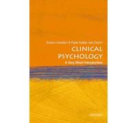 Clinical Psychology: A Very Short Introduction