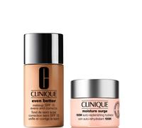 Clinique Even Better Vitamin Makeup Foundation & Moisture Surge 100H Hydrator Moisturiser Bundle (Various Shades) - WN 64 Butterscotch WN 64 Butterscotch