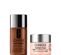 Clinique Even Better Vitamin Makeup Foundation & Moisture Surge 100H Hydrator Moisturiser Bundle (Various Shades) - WN 124 SIENNA WN 124 SIENNA