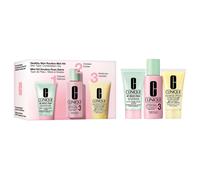 Clinique Mini kit per una routine di bellezza salutare - Tipo di pelle: mista-grassa (sapone per il viso 30 ml + scrub 60 ml + gel 30 ml)
