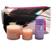 Clinique Sacchetto cosmetico con 3 prodotti, Nero , Trousse per cosmetici