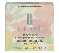 Clinique Stay-Matte Sheer Pressed Powder 101 - Invisible Matte Polvere 7.6 g Donna