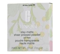 Clinique Stay-Matte Sheer Pressed Powder cipria priva di oli 7,6 g - Stay Honey Stay Honey
