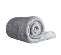 Clinotest Coperta XL, 150 x 220 cm, resistente alla cottura senza restringimento o pelucchi, calda coperta in grigio, utilizzabile anche come copridivano, copriletto, coperta in micro termale, coperta