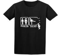 CLINSIS BTS Solving Problems Cotton Shirt Men's Casual Graphic Vintage Gift Tops Black L