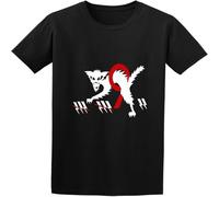CLINSIS Changchun Knight Kats Berlin Vintage Luftwaffe Pilots Motorcycle Club T-Shirt Mens Short Sleeve Black S