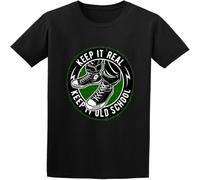 CLINSIS Keep It Real Old School Jacob Zelazny TransparentTop Sweatshirt Short Sleeve Black XL