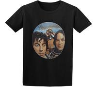 CLINSIS Men's Deceptive Bends 10Cc People in Love O Neck Cotton T Shirt Black M