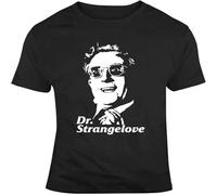CLINSIS Men's Dr. Strangelove Peter Sellers Movie 60S VTG Parody Fan T Shirt Black 3XL