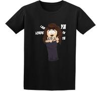 CLINSIS Men's I Am Lorde Ya Ya Ya Randy Marsh Funny O Neck Cotton T Shirt Black L