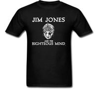 CLINSIS Men's Jim Jones And The Righteous Mind T Shirt Black XXL