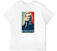 CLINSIS Men's Leslie Knope T Shirt Fit Casual Graphic Short Sleeve Tops White 3XL