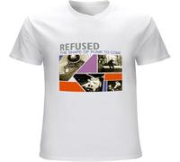 CLINSIS Refused Band Shape of Punk to Come Mens Short Sleeve White S