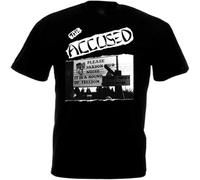 CLINSIS The Accused Please Pardon Our Noise. T Shirt Casual Graphic Vintage Gift Tops Black M