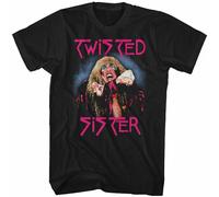 CLINSIS Twisted Sister Stay Hungry Album Men's T Shirt Dee Snider Singer Glam Black XL