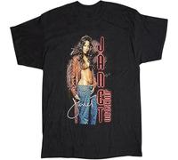 CLINSIS Vintage 2001 Janet Jackson 'all for You' Concert Top Sweatshirt Short Sleeve Black L