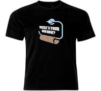 CLINSIS Where is Your God Now Funny T-Shirt Casual Graphic Vintage Gift Tops Black XL