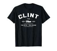Clint The Man Myth Legend Nome Divertente Clint Maglietta