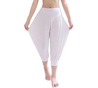 Cliont Molle Eccellente Pantaloni Corti Yoga Harem per Le Donne Ideale per Danza Lounging