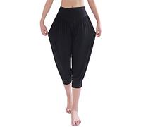 Cliont Molle Eccellente Pantaloni Corti Yoga Harem per Le Donne Ideale per Danza Lounging