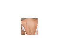 Cliory Catena posteriore con strass, da sposa, con strass, gioiello da donna
