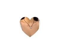 Cliory Collana girocollo in pelle stile bohémien, con cuori, in velluto marrone, da donna