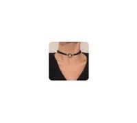 Cliory Collana nera a strati per donna in velluto girocollo nero cerchio collana gioielli per le donne