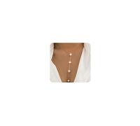 Cliory Collane girocollo con perle dorate e lunghe, sexy, lunghe, delicate, estive, accessori da spiaggia per le donne