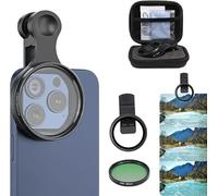 Clip-0n Cpl - Kit di filtri per obiettivo della fotocamera del telefono da 52 mm, polarizzatore portatile, filtri CPL ultra sottili, filtro polarizzatore circolare compatibile con la maggior parte dei