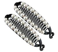 Clip A Banana Per Capelli Sottili - Acrilico Standard 3x15,5x2,5 Cm Doppia Impugnatura Curva | Mollette Per Capelli, Styling Antiscivolo A Tenuta Forte, Fermaglio Per | Uso Quotidiano Per Fest