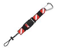 Clip a barriera distorta che rilascia rapidamente la fotocamera subacquea e le luci per cinghia anti-smarrimento, cinturino in nylon per immersioni subacquee