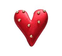 Clip a bottone per camicia a forma di cuore in lega antiscivolo spilla spilla collare indumento accessorio per l'uso quotidiano Bella clip per collare a cuore rosso