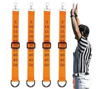 Clip a Catena per arbitri di Calcio, in Nylon, 4 Pezzi, per la marcatura, per Il Campo di Calcio, per scuole, università, Campionati, tornei, allenamenti, Coaching Workshop