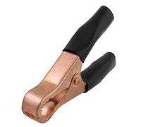 Clip a coccodrillo, 1 morsetto a coccodrillo lungo 80 mm, morsetto di prova nero e rosso, robusto e pratico, durevole e bello.