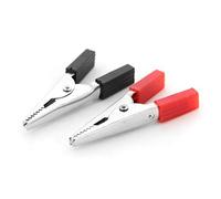 Clip a coccodrillo coccodrillo Batteria Terminal Test elettrico coccodrillo pinza Rosso Nero 35/48 millimetri Kit barra di messa a terra terminale(48mm)