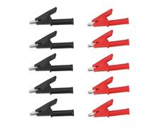 Clip a coccodrillo completamente isolate 10PCS per test elettrici, 30A/2000V, soluzione di cablaggio conveniente