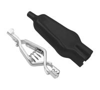 Clip a coccodrillo elettriche, 10 pezzi, test a molla, clip a molla da 75 mm con guaina protettiva, grande clip a coccodrillo a compressione, ideale per ricarica batteria, riparazioni automobilistiche