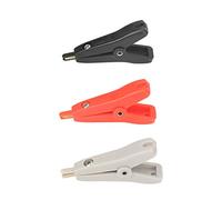 Clip a Coccodrillo in Rame Placcato Oro 3 Pezzi P2005, Clip a Coccodrillo, Clip per Test Kelvin 10A con Materiale ABS Isolato per Test della Batteria, Prestazioni Stabili