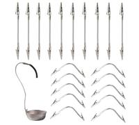 Clip a doppio sided - Clip a doppia parete | Alligator Clips For Crafts | 20x Long Hose Flexible Clamp Note Holders | Alligator Clips For Crafts Wedding Card Photo Picture Display And Organization