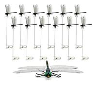Clip a libellula, clip per mosche a forma di libellula, decorazione repellente per insetti, libellule finte, per cappelli, cervi e cavalli, dispositivi per spaventare le mosche per interni ed esterni