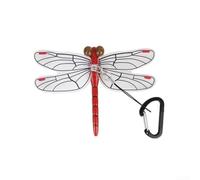 Clip a libellula per avventure all'aperto, progettata per godersi la natura (rosso)