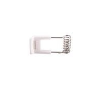 Clip a Molla Bianco 30 Pezzi per Pannello LED 39,8mm | Plafoniera e Faretto, Alta Durezza, Ferro e Plastica, Uso Domestico in Camera da Letto, Modello 1e103