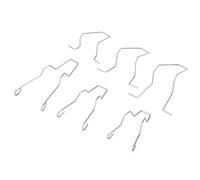 Clip a Molla di Fissaggio del Faro 6 Pezzi Morsetto a Clip a Molla di Fissaggio della Lampadina della Testa della Lampada del Fascio Anabbagliante del Faro del Faro in Acciaio