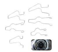 Clip a Molla di Fissaggio della Lampadina 6 per Fissaggio Lampadine Faro, Compatibili con H1, H3, H4, H7 - Kit di Ricambio Durevole e di Alta Qualità per Faro Anabbagliante e Abbagliante